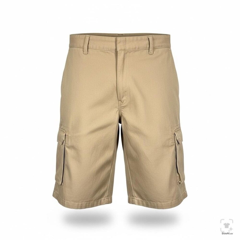 Dickies Shorts Mens 40 Beige Cargo Regular Fit Stretch Canvas 12 Inseam Pockets